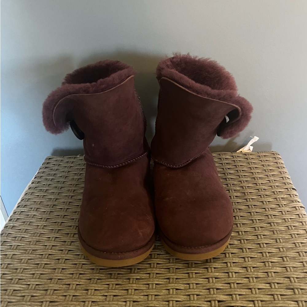 Plum Ugg Bailey Button Boots
